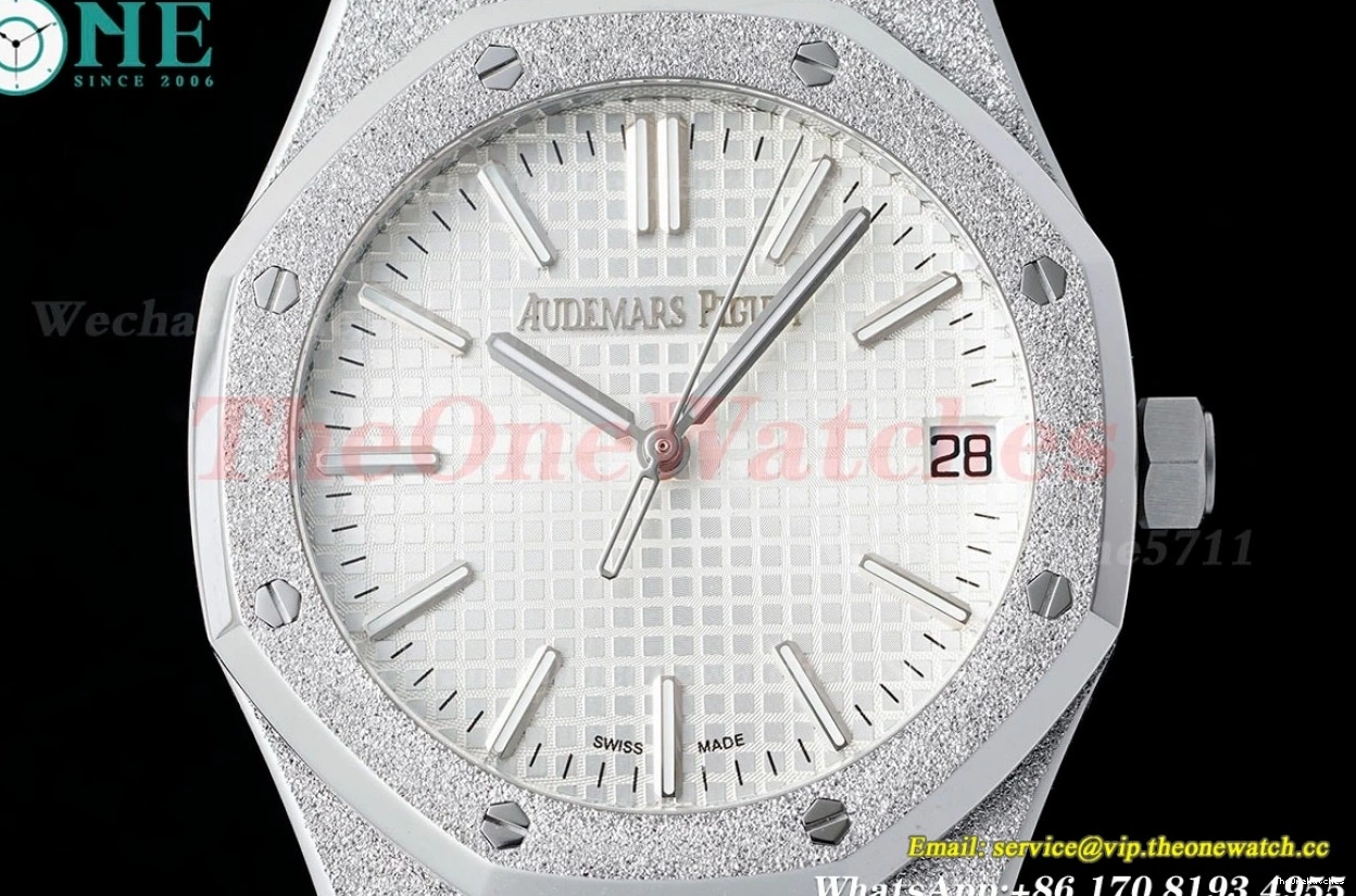 APSF Frosted Oak 15510 41mm White Dial Clone A4302 SS SS Royal Super 0413